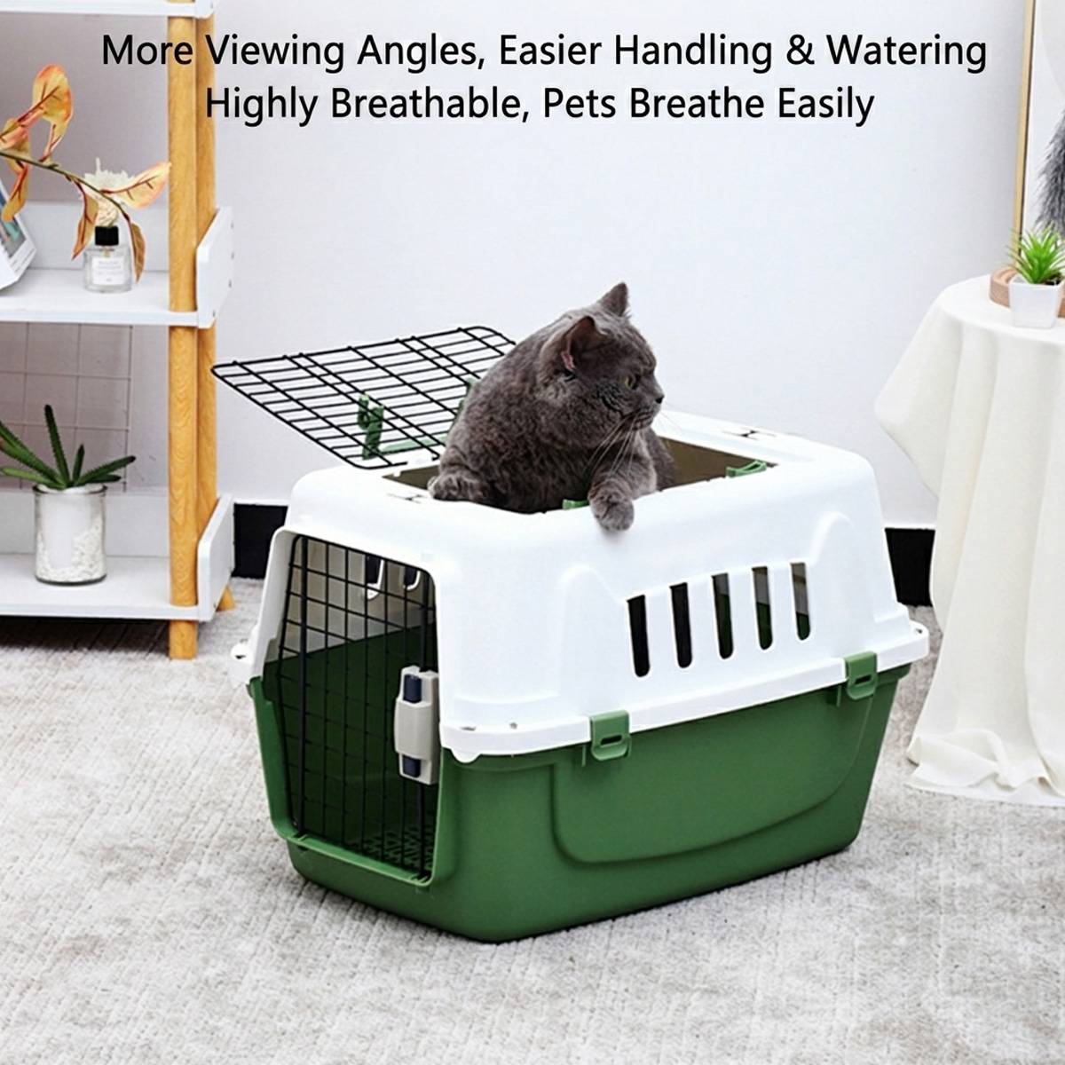 Pet Airline Crate - Travel Carrier for Cats & Dogs (IATA Style)