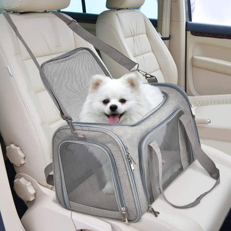 Foldable 50cm pet carrier bag for cats and small dogs – product view 10