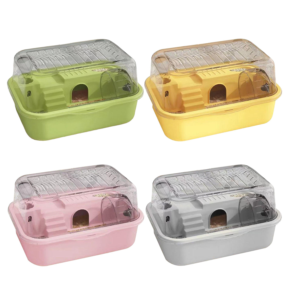 Double-Level Hamster Cage With Acrylic Lid 35cm