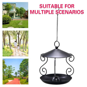 Hanging Metal Bird Feeder for Outdoor Garden & Wild Birds