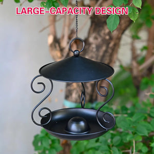 Hanging Metal Bird Feeder for Outdoor Garden & Wild Birds