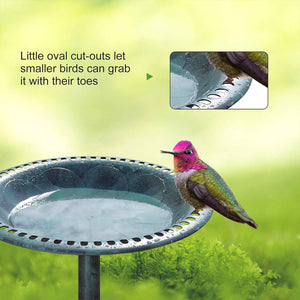 Pedestal Bird Bath for Outdoor Garden | Antique Vintage Style