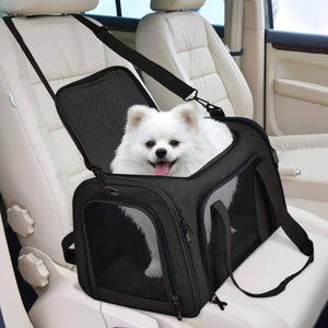Pet Travel Bag - Foldable Breathable Cat & Dog Carrier (50cm)