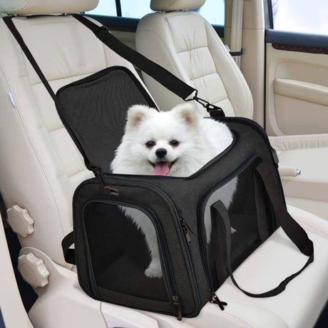 Foldable 50cm pet carrier bag for cats and small dogs – product view 8