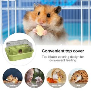 Double-Level Hamster Cage With Acrylic Lid 35cm