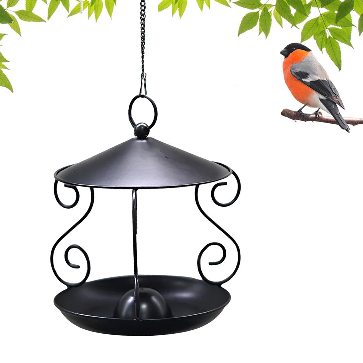 Hanging Metal Bird Feeder for Outdoor Garden & Wild Birds