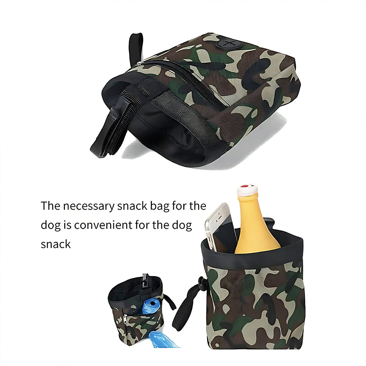 Dog Training Pouch With 2 In 1 Whistle Clicker