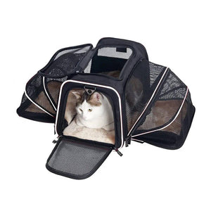 Cat Carrier Bag - Extended Portable Pet Bag for Small Dogs