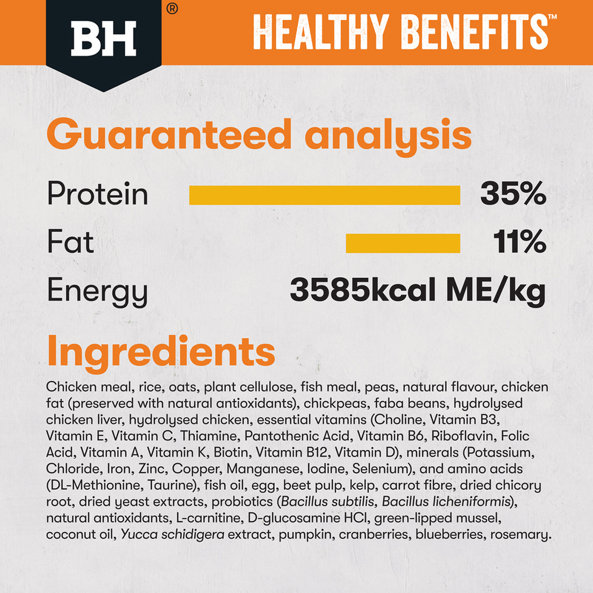 Black Hawk Healthy Benefits Dry Cat Food Adult Weight Chicken 2kg