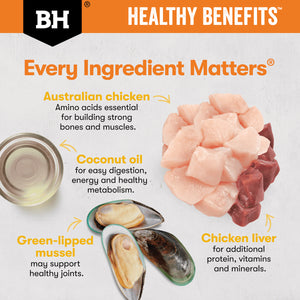Black Hawk Healthy Benefits Dry Cat Food Adult Weight Chicken 2kg