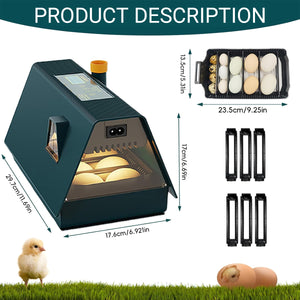 Smart 10 Egg Incubator With Automatic Turning & LED Candling