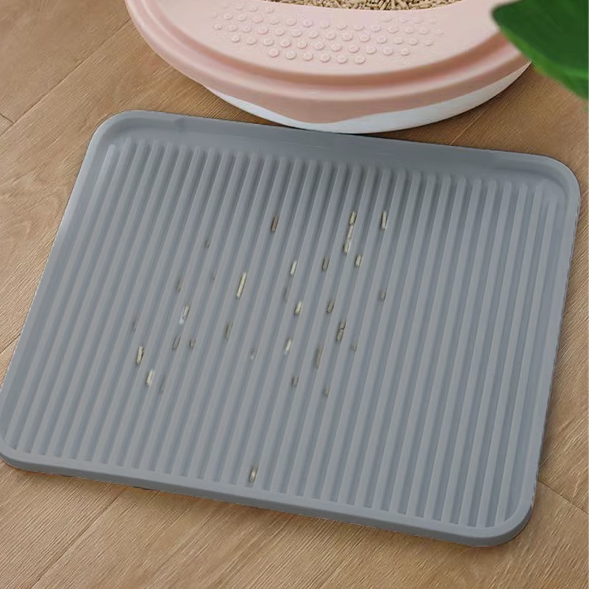 Anti-Tracking Cat Litter Mat Grey 43cm