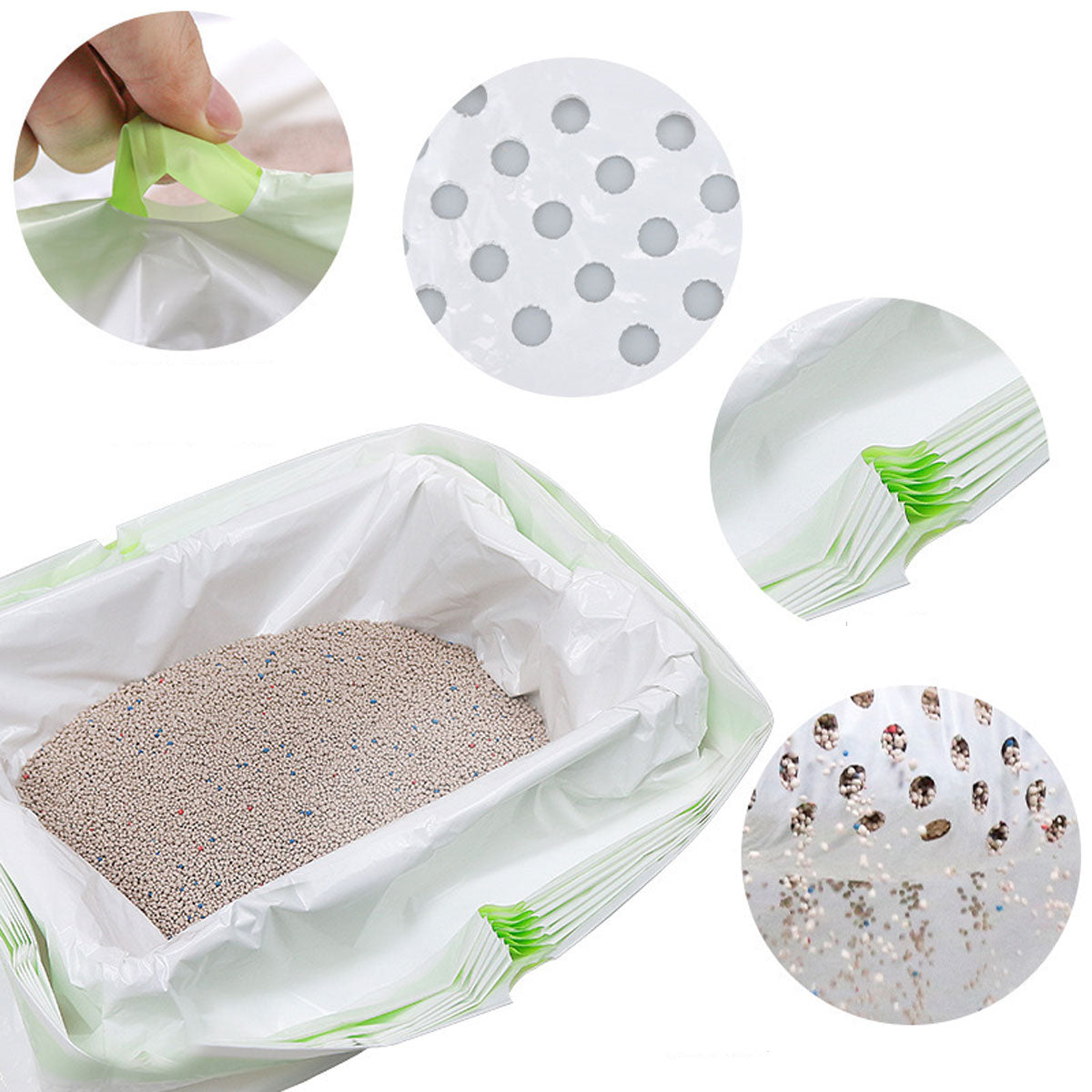 4 Roll Cat Poop Bags Pet Litter Pickup Bags Waste Disposal Cleaning Supplies