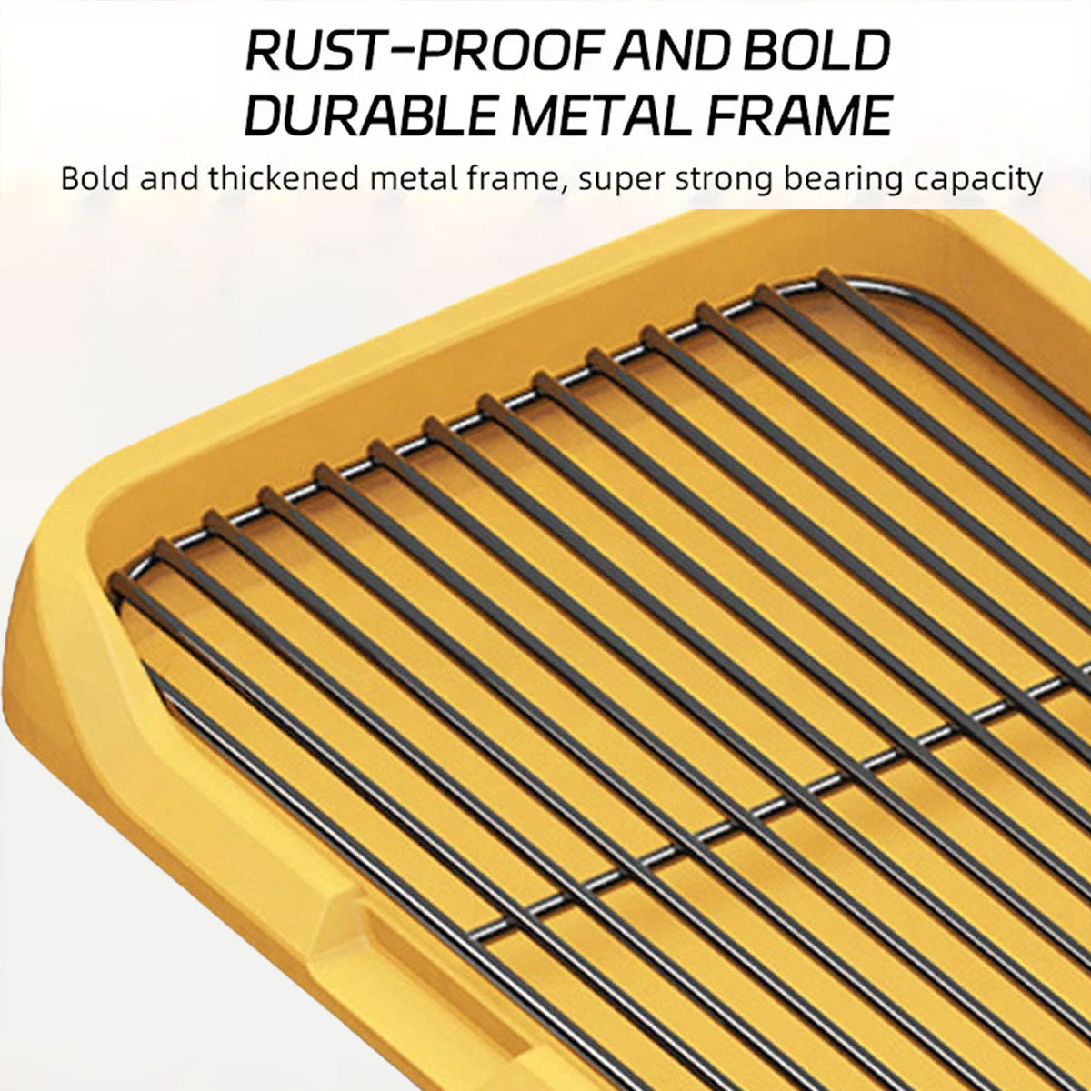 Flat Dog Toilet Tray With Iron Frame