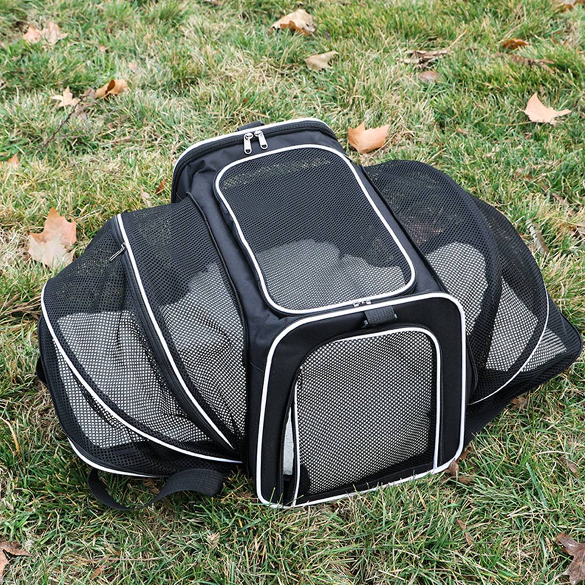Cat Carrier Bag - Extended Portable Pet Bag for Small Dogs