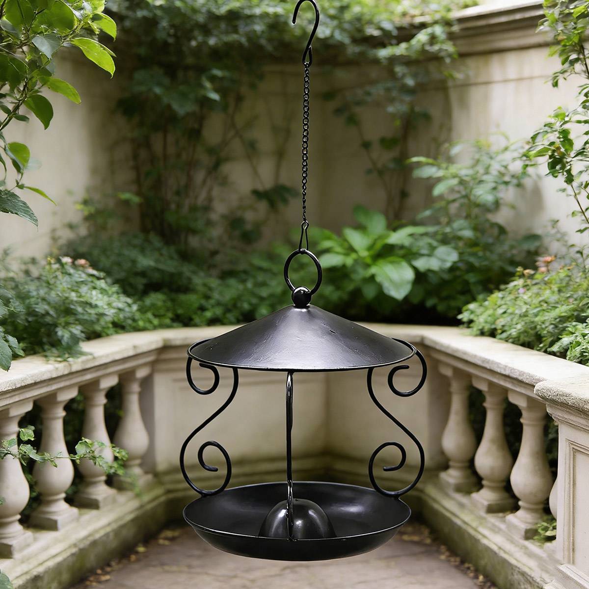Hanging Metal Bird Feeder for Outdoor Garden & Wild Birds