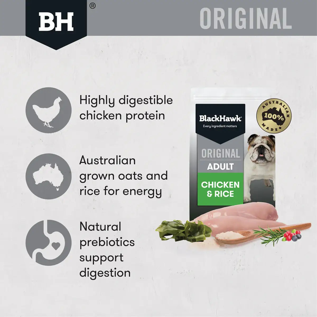 Black Hawk Dog Food Chicken & Rice 3kg/10kg Adult Premium Dry Dog Food