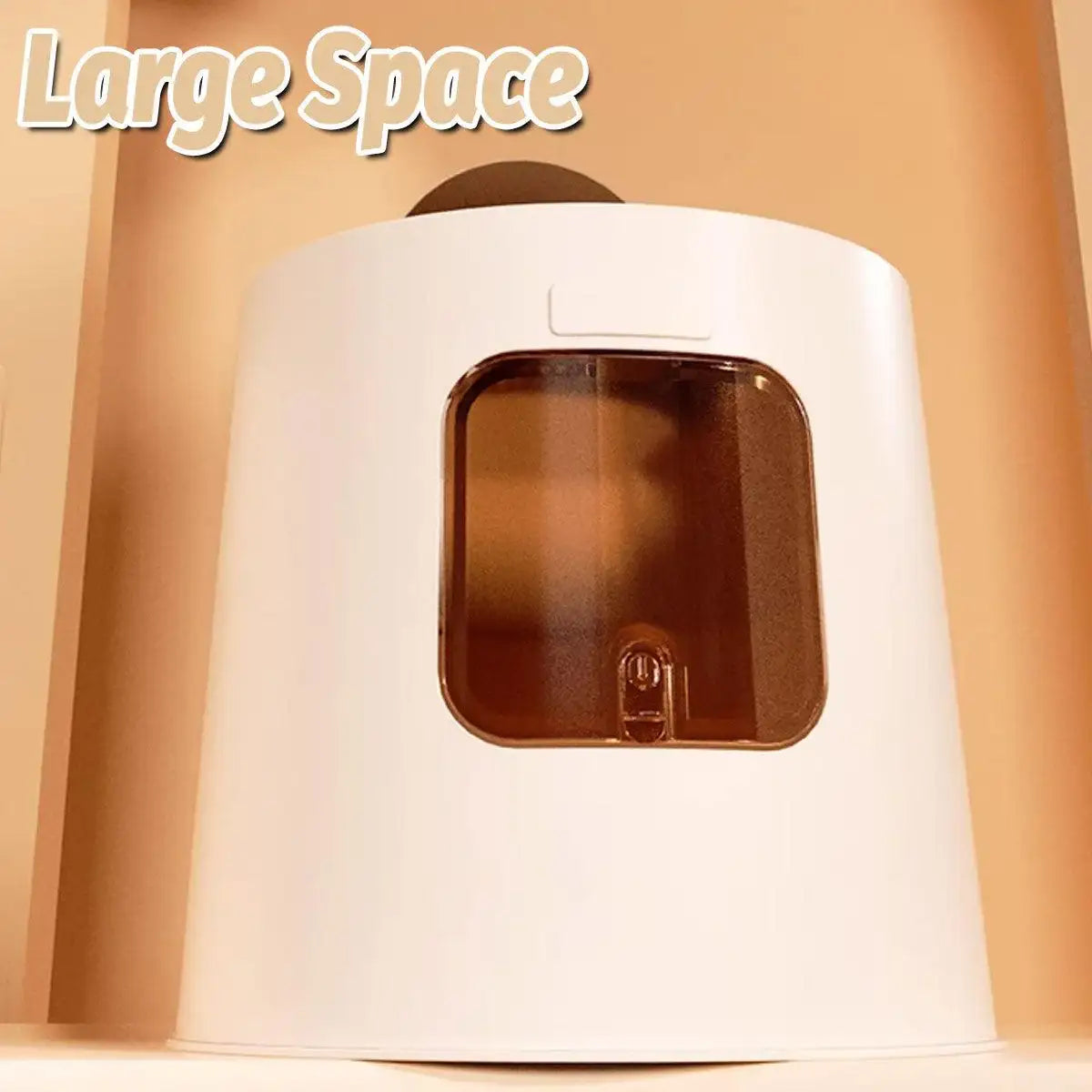 Fully Enclosed Cat Litter Box with Top Entry & Drawer Design