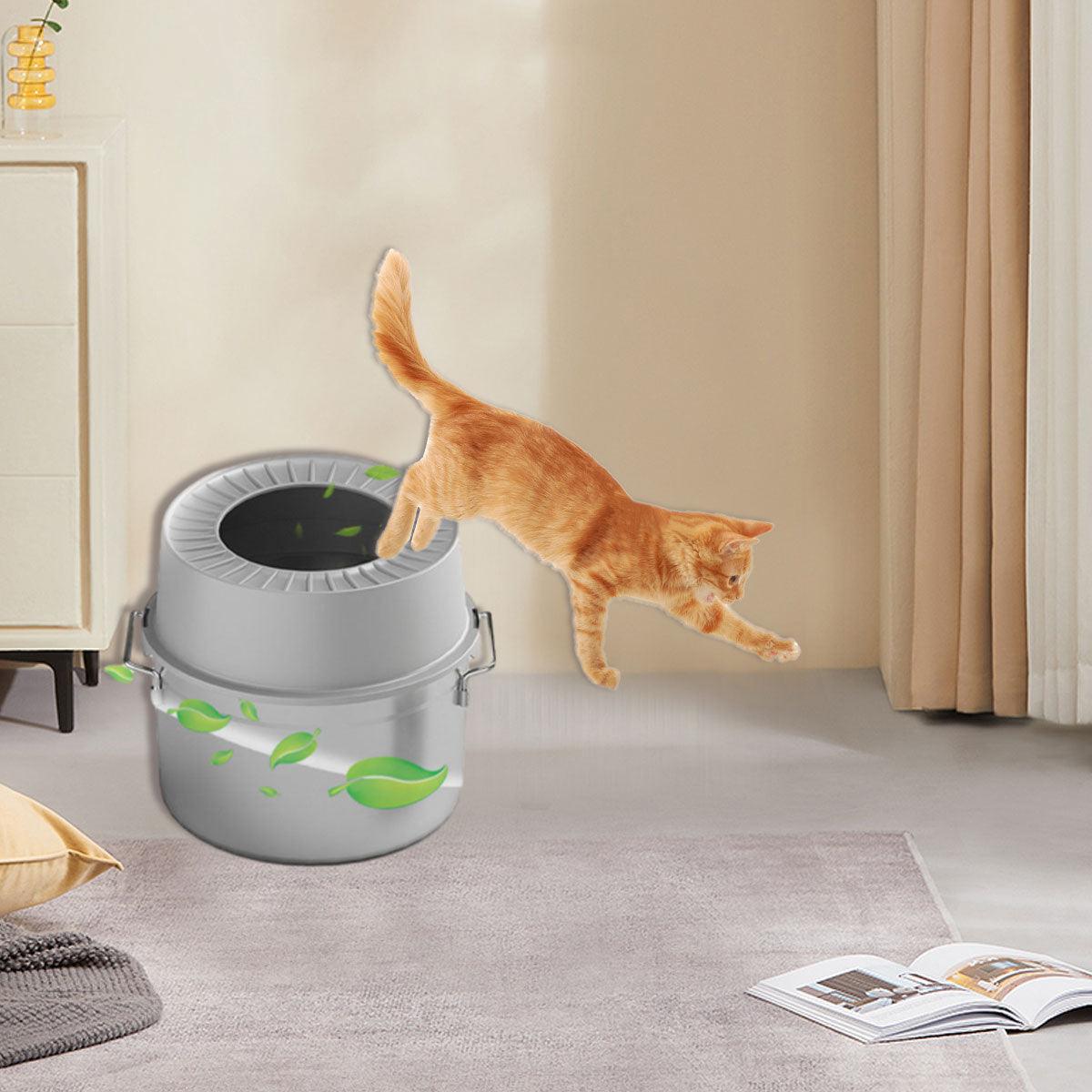 Stainless Steel Cat Litter Box With Top Entry