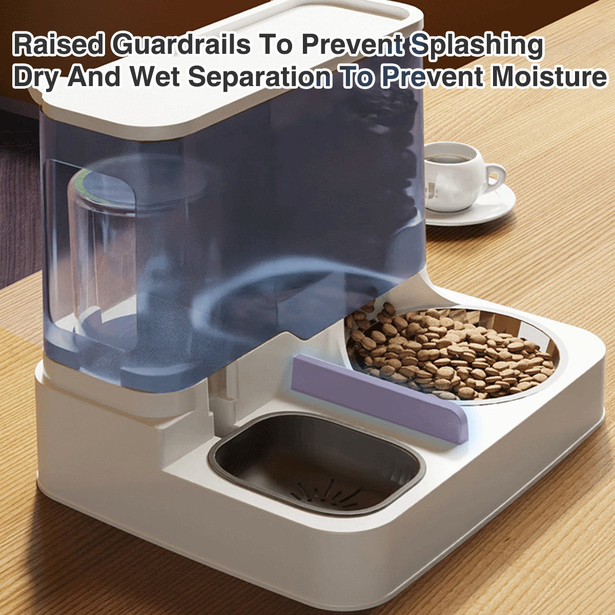 Automatic Cat Feeder & Water Dispenser Ergonomic Design for Comfort