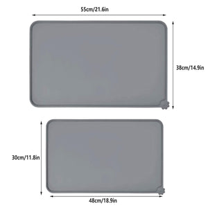Silicone Pet Feeding Mat With Raised Spill-Proof Edge