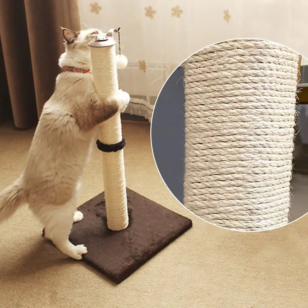 Natural Sisal Hemp Rope for Cat Scratching Crafts & Garden DIY