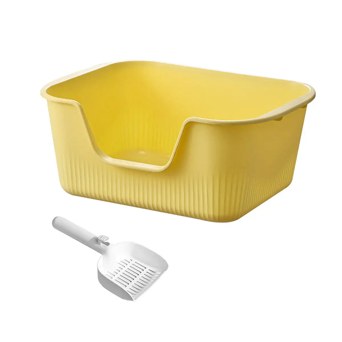 Semi-Enclosed Large Cat Litter Box for Multiple Cats Up to 15kg