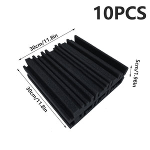 Acoustic Foam Panels 30×30×5cm Sound Absorbing (10 Pack)