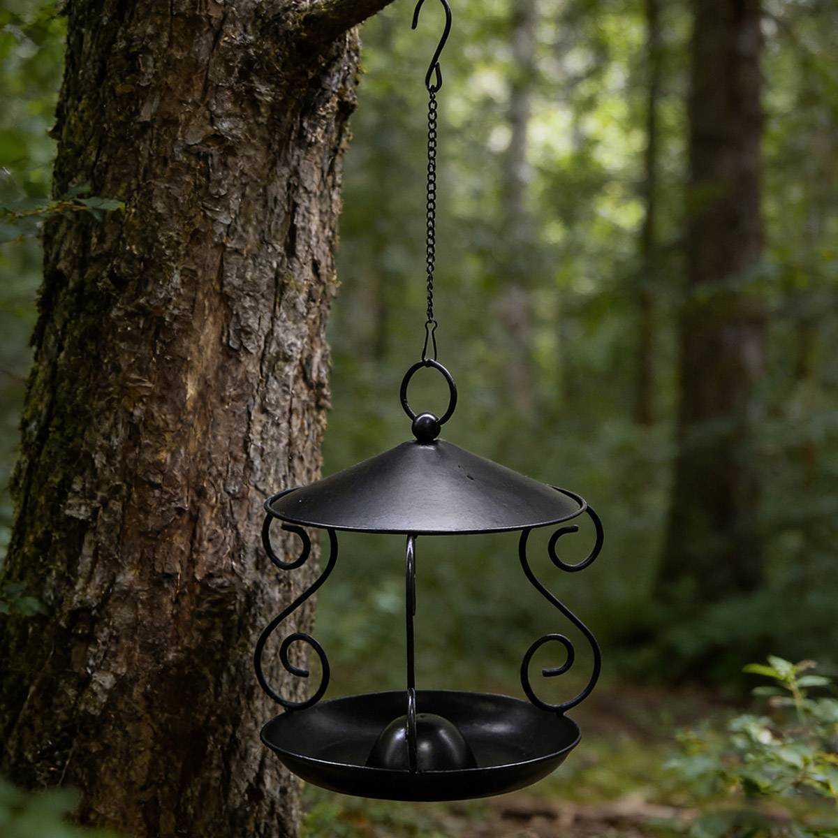 Hanging Metal Bird Feeder for Outdoor Garden & Wild Birds