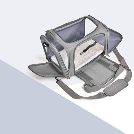 Foldable 50cm pet carrier bag for cats and small dogs – product view 9