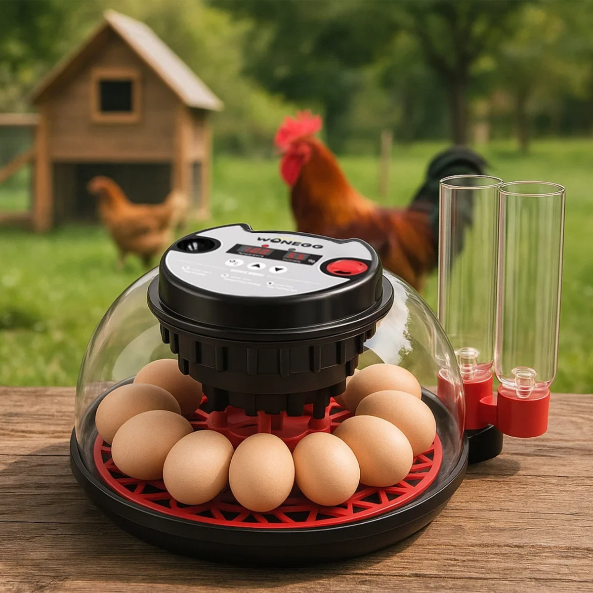 12 Egg Incubator Auto Turn Humidity & Water Refill
