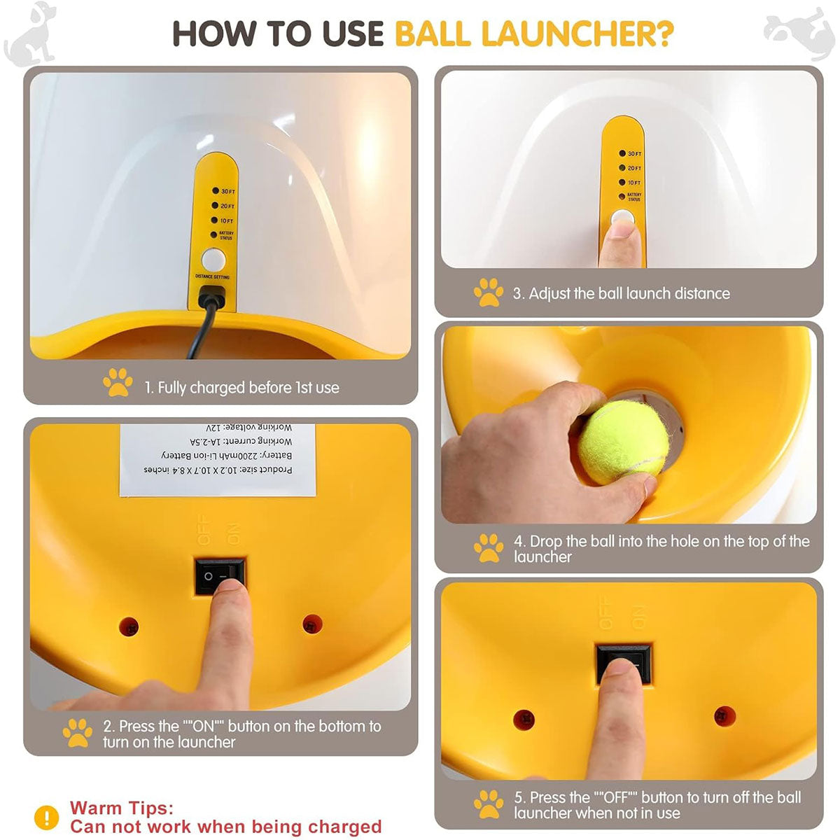 Pet Ball Thrower Outdoor Elastic Tennis Launcher Dog Toy Automatic Ball Machine