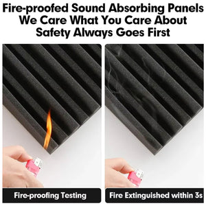 Acoustic Foam Panels 30×30×5cm Sound Absorbing (10 Pack)