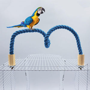 Flexible Bird Rope Perch for Parrots & Pet Birds 55–100cm Options