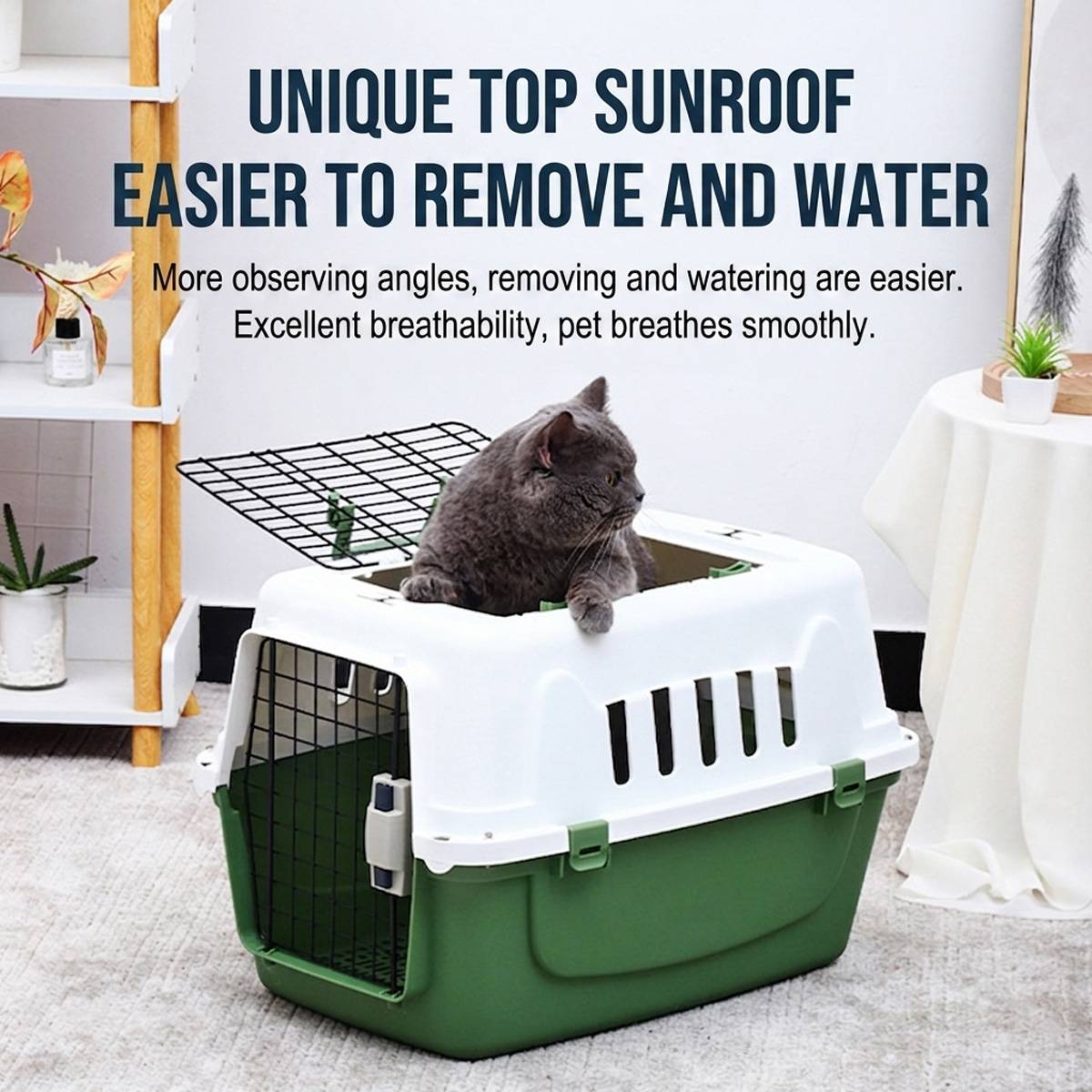 Pet Airline Crate - Travel Carrier for Cats & Dogs (IATA Style)