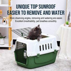 Pet Airline Crate - Travel Carrier for Cats & Dogs (IATA Style)