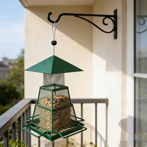 Retractable Outdoor Bird Feeder - Extendable Hanging Metal Bird Feeder for Garden