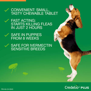 Credelio Plus Chewable Tablets For Medium Dogs 5.6-11kg