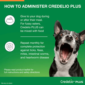 Credelio Plus Chewable Tablets For Medium Dogs 5.6-11kg