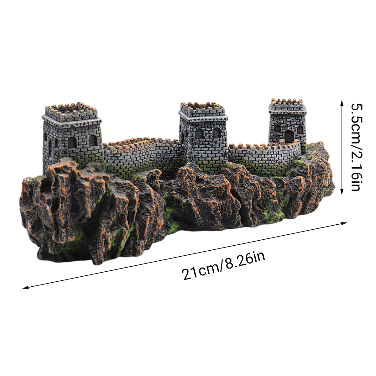 Great Wall Aquarium Ornament Resin Decoration