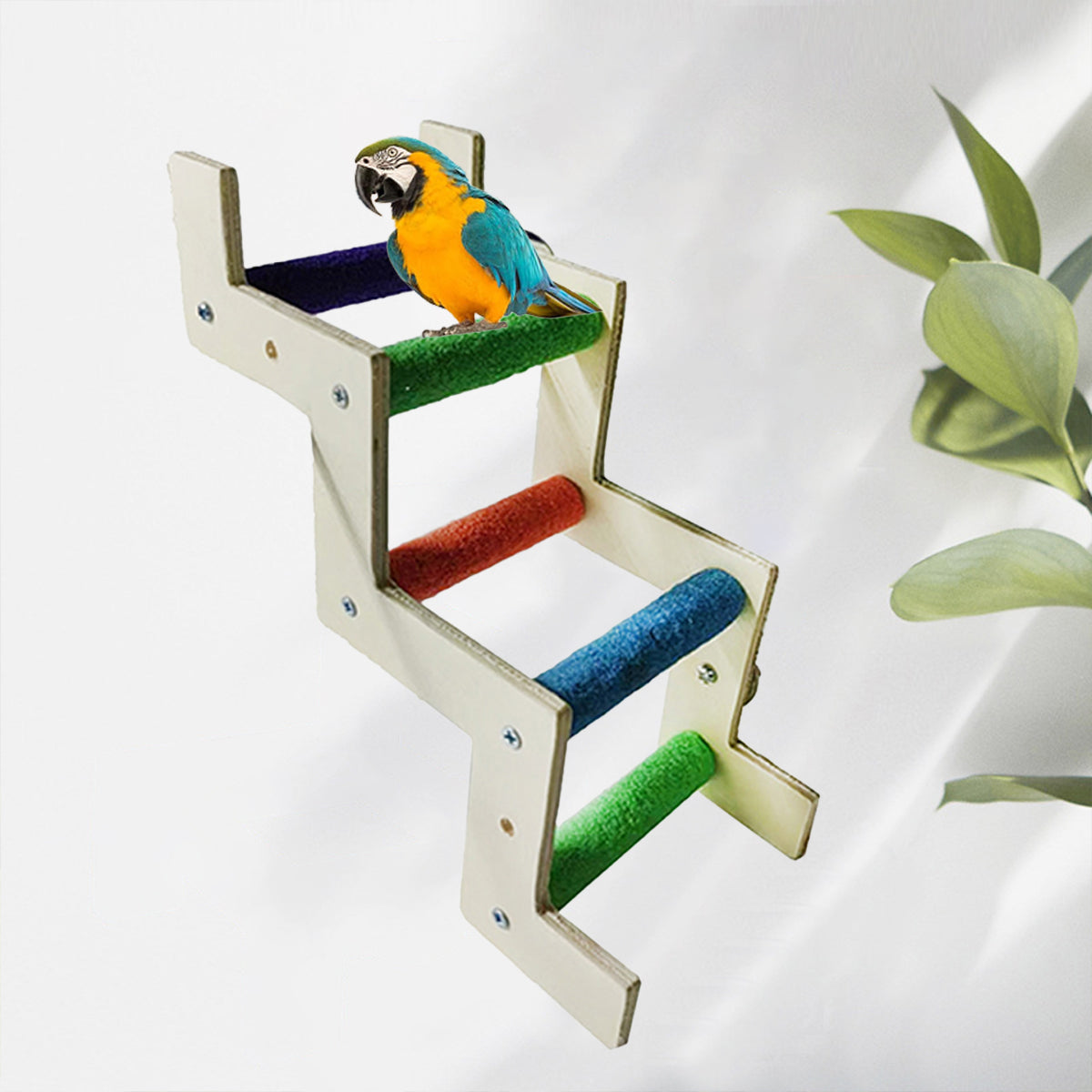 Parrot Climbing Ladder Toy for Birds Claw Care & Swing Platform