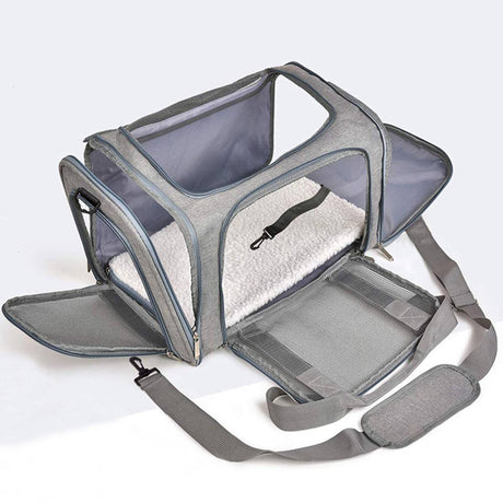 Foldable 50cm pet carrier bag for cats and small dogs – product view 11