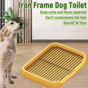 Flat Dog Toilet Tray With Iron Frame
