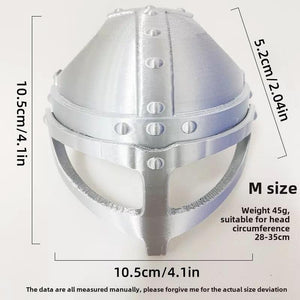 Viking Cat Helmet 3D Printed Pet Armor for Cosplay & Photos
