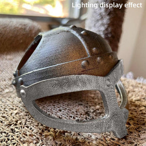 Viking Cat Helmet 3D Printed Pet Armor for Cosplay & Photos