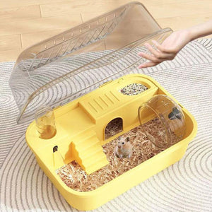 Double-Level Hamster Cage With Acrylic Lid 35cm