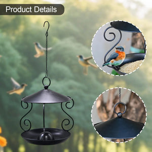 Hanging Metal Bird Feeder for Outdoor Garden & Wild Birds