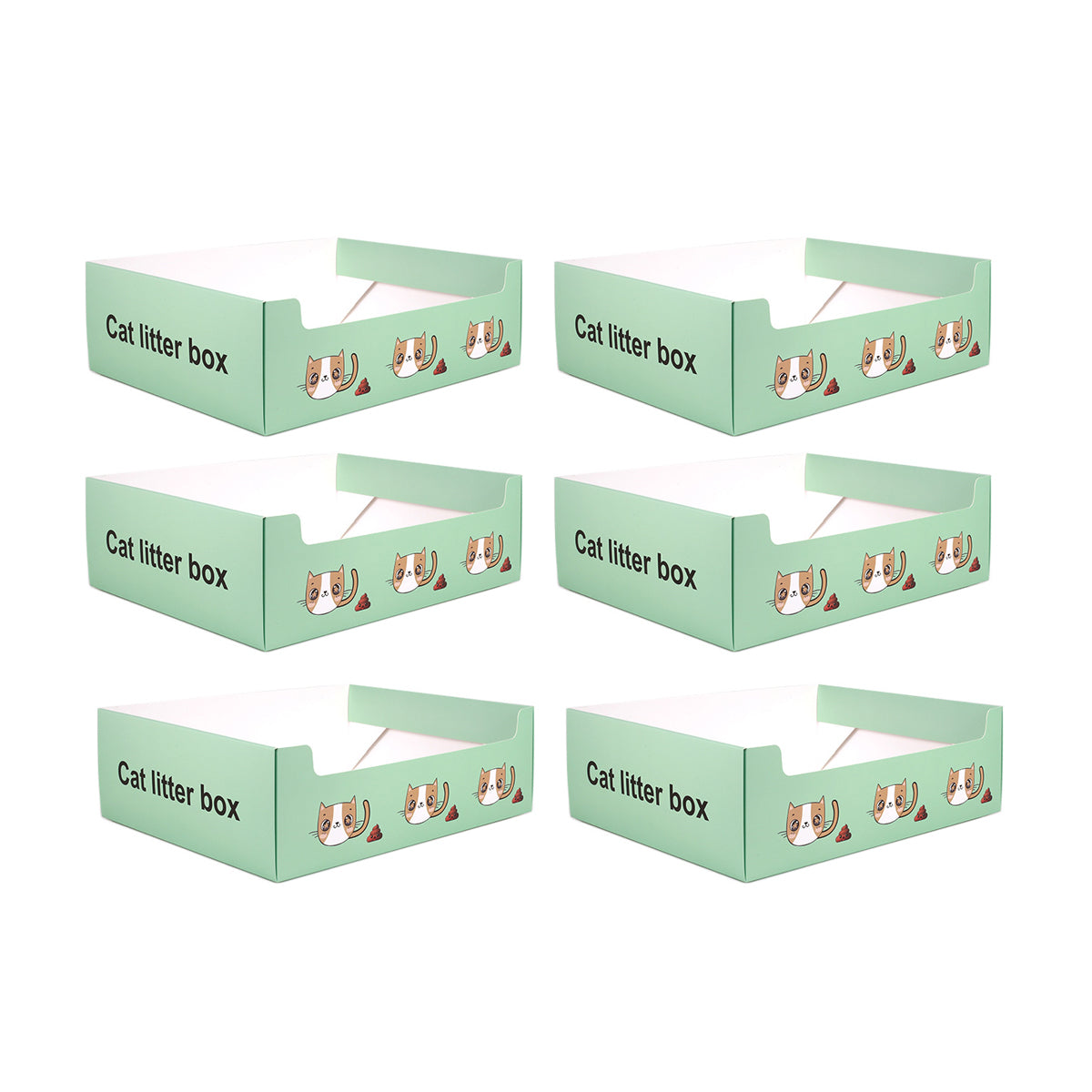 Disposable Cat Litter Box Foldable Waterproof Set