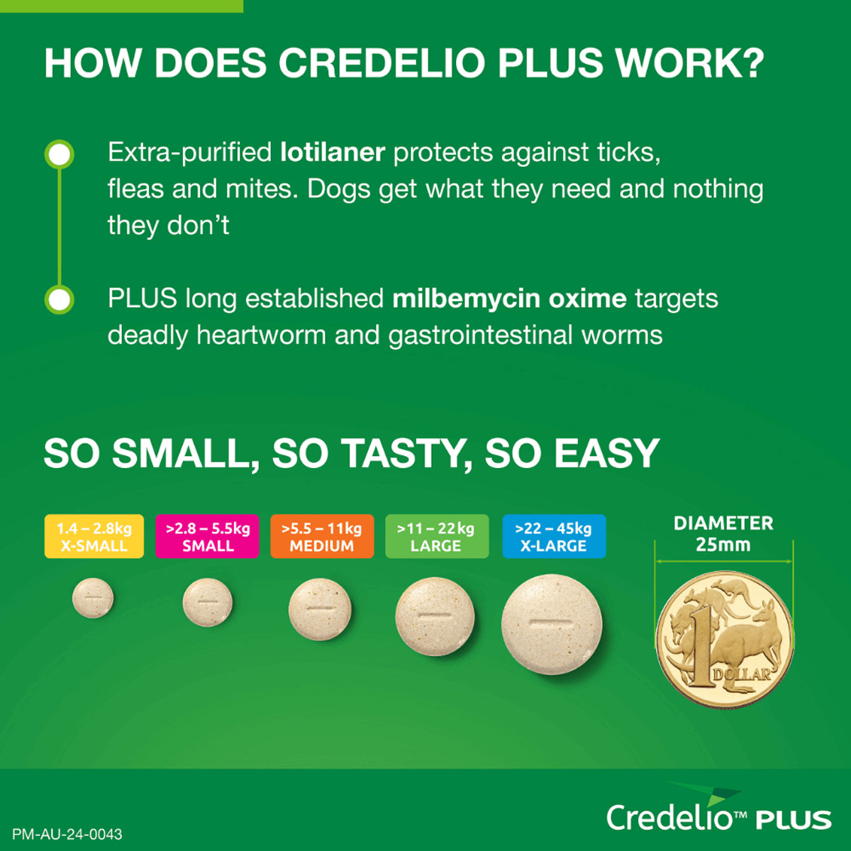 Credelio Plus Chewable Tablets For Extra Large Dogs 22.1-45kg