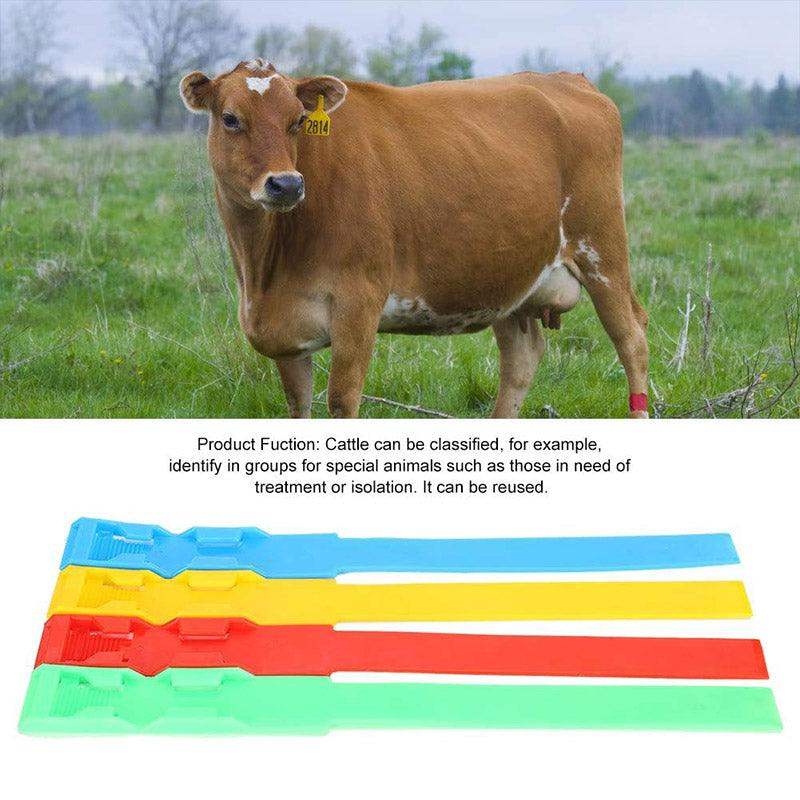 Adjustable Cow Identification Bands – Color-Coded Tags for Livestock Management